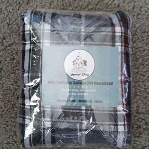 Reversible Waterproof Winter Dog Jacket Coat Plaid and solid Black Sz L NEW